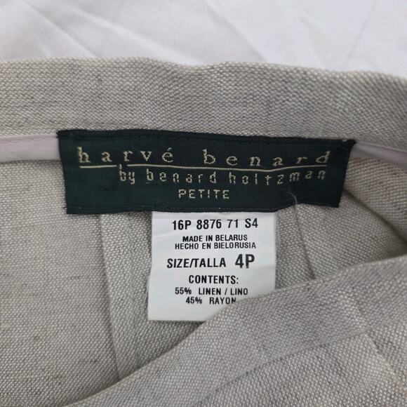 Harve Benard Skirt Beige Floral Pencil Knee Length Women’s Size 4p W/Pink Blse - Picture 7 of 10